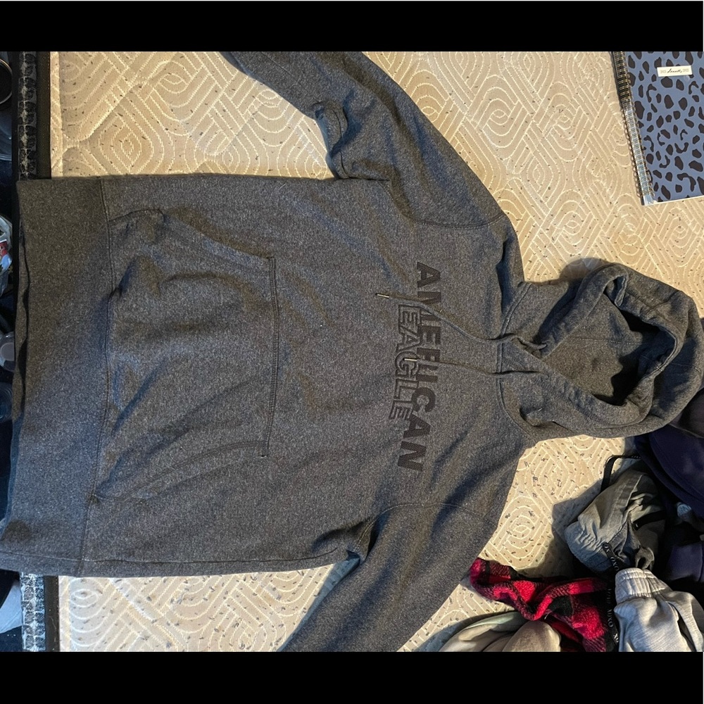 Black American Eagle Hoodie Size: Mens XS